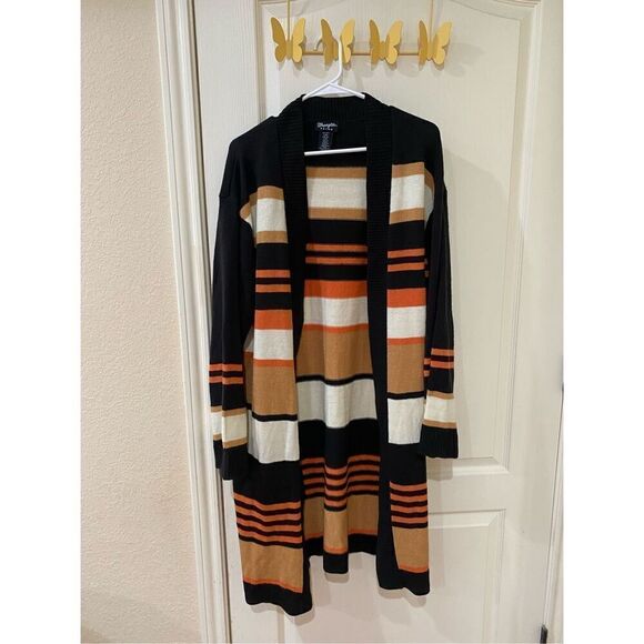 Wrangler Retro Open Front Striped Cardigan - Picture 1 of 4